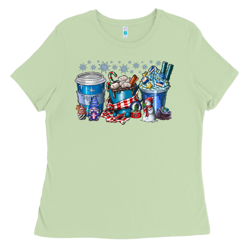 Christmas Coffee Ladies Tee by CowhideDigitalArt | Teevron