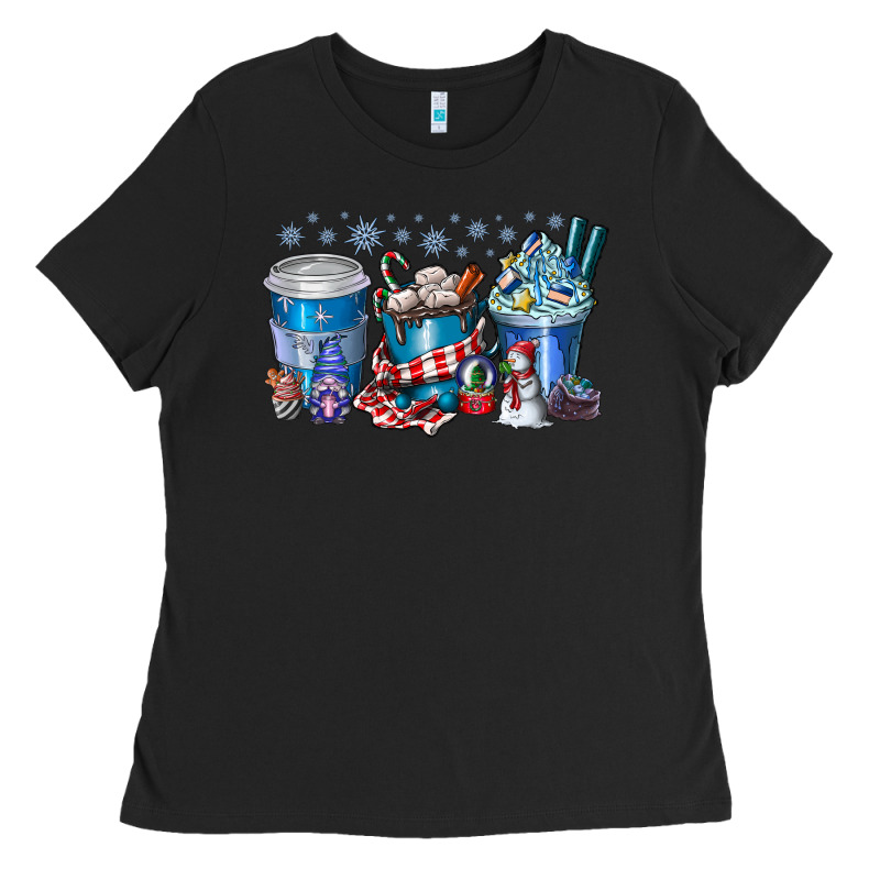Christmas Coffee Ladies Tee by CowhideDigitalArt | Teevron