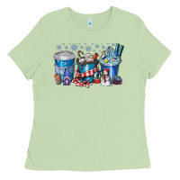 Matcha Christmas Coffee Ladies Tee - CowhideDigitalArt