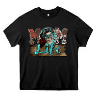 Black Mom life skull Mother's Day Heavy Core Tee - FaDigitalArtStudio