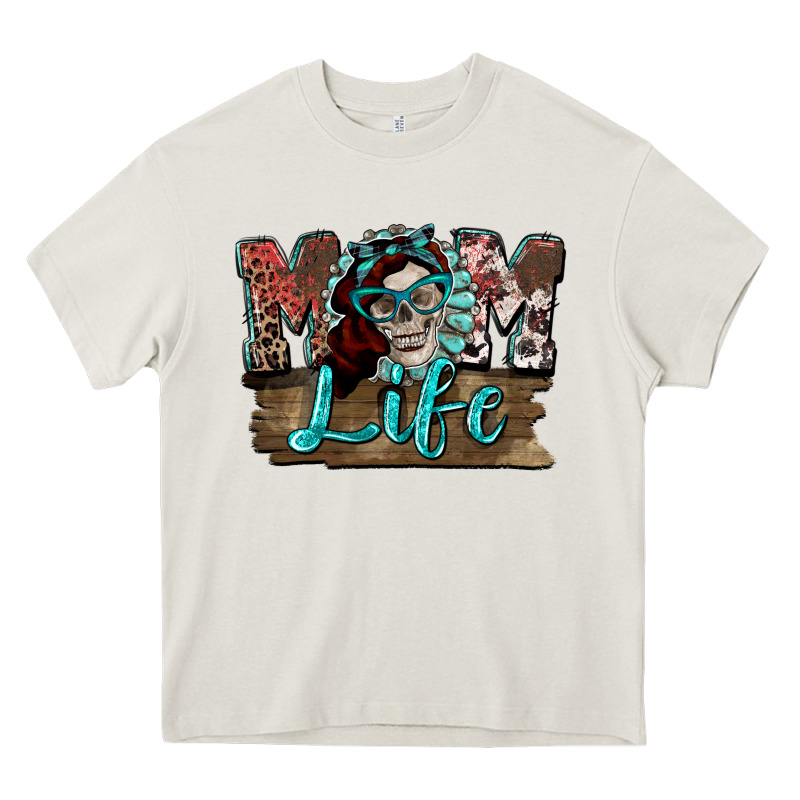 Mom Life Skull Mother's Day Heavy Core Tee by FaDigitalArtStudio | Teevron