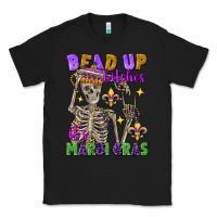 Black Bead up bitches it's Mardi Gras skeleton Classic Tee - FaDigitalArtStudio