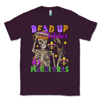 Plum Bead up bitches it's Mardi Gras skeleton Classic Tee - FaDigitalArtStudio