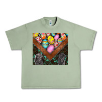 Oil Green easter Urban Heavy Tee - CowhideDigitalArt