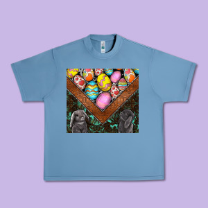 Easter Urban Heavy Tee Designed By Cowhidedigitalart