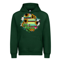 Forest Green Chihuahua State Of Mexico Map Urban Hoodie - RanaPortraitStore