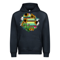 Navy Chihuahua State Of Mexico Map Urban Hoodie - RanaPortraitStore