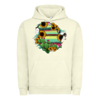 Pigment Pistachio Chihuahua State Of Mexico Map Urban Hoodie - RanaPortraitStore