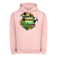 Pigment Salmon Chihuahua State Of Mexico Map Urban Hoodie - RanaPortraitStore