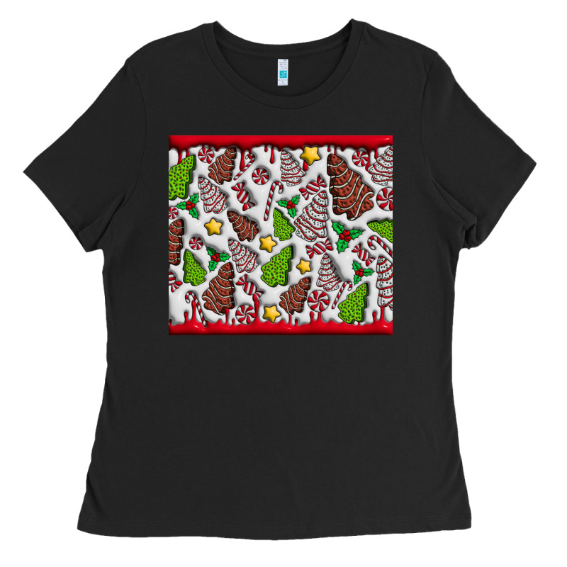 Christmas Cakes Ladies Tee by CowhideDigitalArt | Teevron