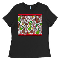 Black Christmas Cakes Ladies Tee - CowhideDigitalArt