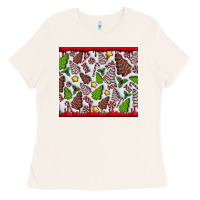 Bone Christmas Cakes Ladies Tee - CowhideDigitalArt