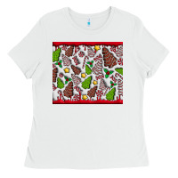 White Christmas Cakes Ladies Tee - CowhideDigitalArt