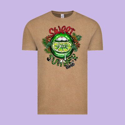 Summer Time Vintage Tee Designed By Cowhidedigitalart