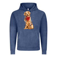 Vintage Denim golden retriever Vintage Hoodie - Artiststas