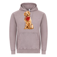 Vintage Zinc golden retriever Vintage Hoodie - Artiststas