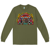 Army Green mexican rainbow Long Sleeve Tee - RacoonDesign