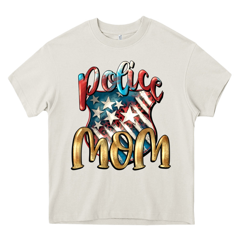Police Mom Mother's Day Heavy Core Tee by FaDigitalArtStudio | Teevron