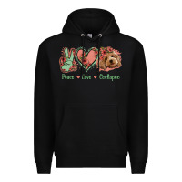 Black Peace Love Cockapoo Premium Hoodie - Jasminsmagicworld