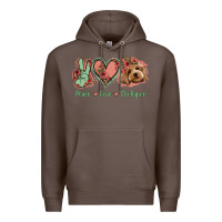 Coffee Peace Love Cockapoo Premium Hoodie - Jasminsmagicworld