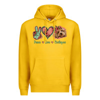 Lemon Peace Love Cockapoo Premium Hoodie - Jasminsmagicworld