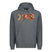 Rock Peace Love Cockapoo Premium Hoodie - Jasminsmagicworld