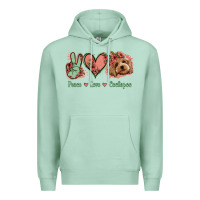 Seafoam Peace Love Cockapoo Premium Hoodie - Jasminsmagicworld