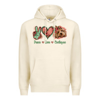 Tofu Peace Love Cockapoo Premium Hoodie - Jasminsmagicworld