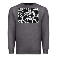 Charcoal Heather distressed black glitter cowhide pattern Premium Sweatshirt - RanaPortraitStore