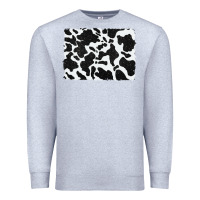Heather Grey distressed black glitter cowhide pattern Premium Sweatshirt - RanaPortraitStore