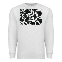 Oatmeal Heather distressed black glitter cowhide pattern Premium Sweatshirt - RanaPortraitStore