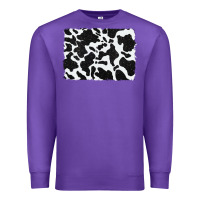 Purple distressed black glitter cowhide pattern Premium Sweatshirt - RanaPortraitStore