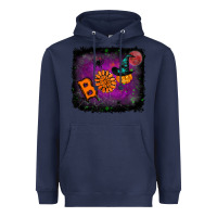 Navy boo gemstone halloween pumpkin Heavyweight Hoodie - RanaPortraitStore