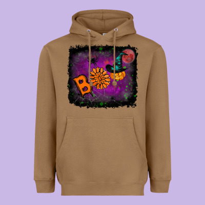 Boo Gemstone Halloween Pumpkin Heavyweight Hoodie Designed By Ranaportraitstore