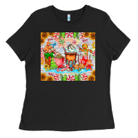 Black christmas coffee class Ladies Tee - CowhideDigitalArt