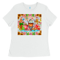 White christmas coffee class Ladies Tee - CowhideDigitalArt