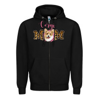 Black Corgi Mom Zipper Hoodie - Jasminsmagicworld