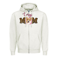 Oatmeal Heather Corgi Mom Zipper Hoodie - Jasminsmagicworld
