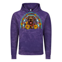 Cloud Purple chocolate labrador rainbow Vintage Hoodie - Artiststas