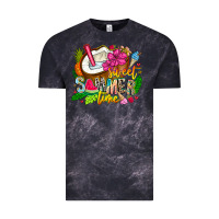 Cloud Black summer time Vintage Tee - CowhideDigitalArt