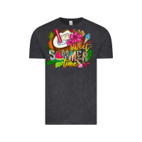 Vintage Black summer time Vintage Tee - CowhideDigitalArt