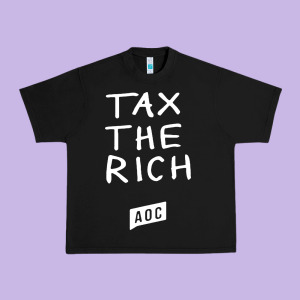 Aoc Tax The Rich Urban Heavy Tee Designed By Baomotion