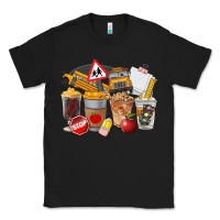 Black School Bus Coffee Cups Classic Tee - FaDigitalArtStudio