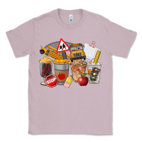 Lilac School Bus Coffee Cups Classic Tee - FaDigitalArtStudio