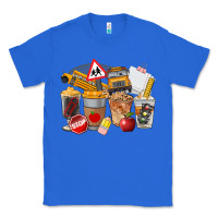 True Royal School Bus Coffee Cups Classic Tee - FaDigitalArtStudio