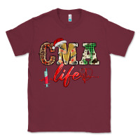 Burgundy christmas certified medical assistant life Classic Tee - BarkalooDesign