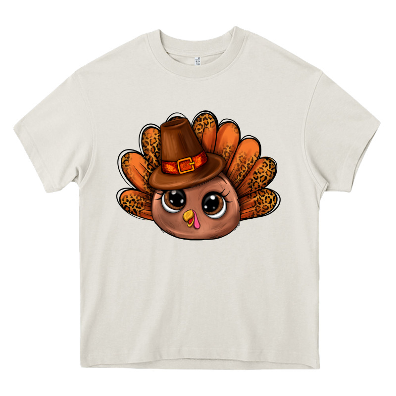 Turkey And Leopard Pattern And Thanksgiving Hat Bbs Heavy Core Tee by BundleAndBundleShop | Teevron