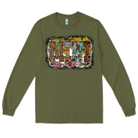 Army Green mini western Long Sleeve Tee - RacoonDesign