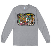 Heather Grey mini western Long Sleeve Tee - RacoonDesign