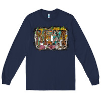 Navy mini western Long Sleeve Tee - RacoonDesign